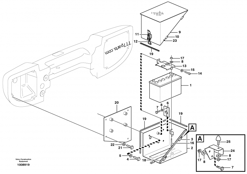 VOE 11413800 Battery Cover - 11413800 - Volvo spare part  