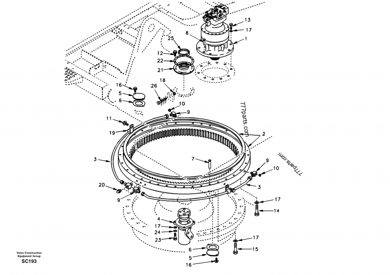 SA 1146-00062 Turning Joint - 114600062 - Volvo spare part