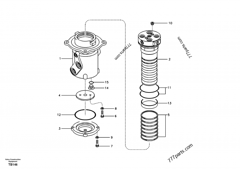 SA 1146-00062 Turning Joint - 114600062 - Volvo spare part