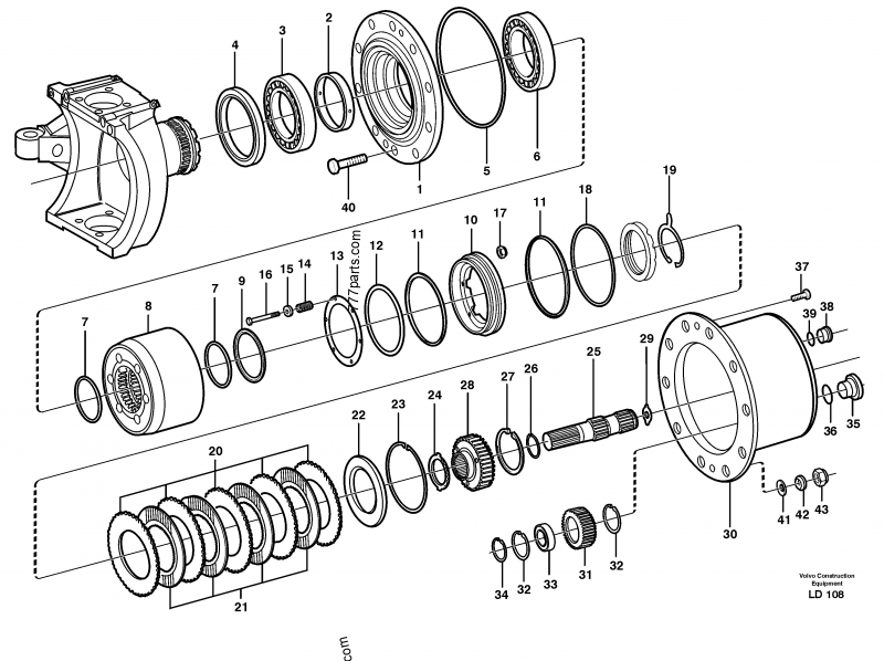 VOE 11704986 Roller Bearing - 11704986 - Volvo spare part