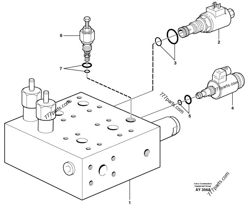 購入品（破損）専用 VOE 11709879 - Pressure Regulator for Volvo Wheel Loaders
