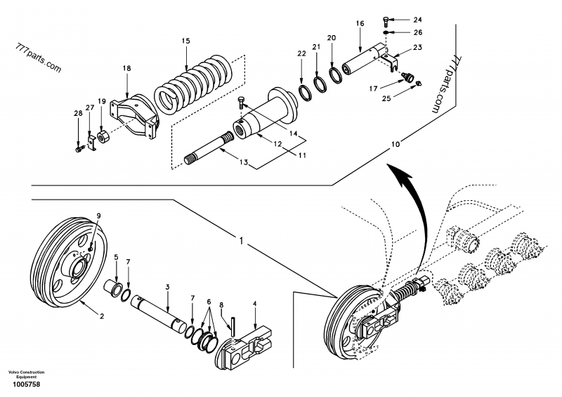 Sa 1181-00921 Recoil Spring - 118100921 - Volvo Spare Part 