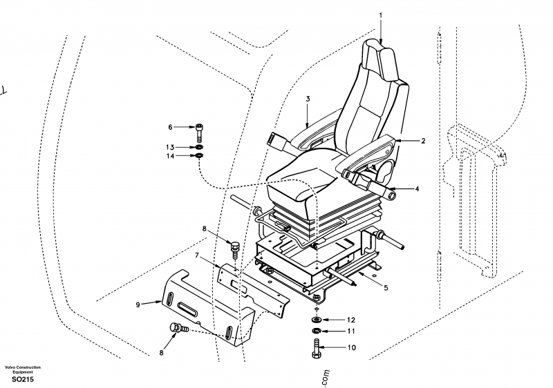 VOE 14509993 Arm Rest 14509993 Volvo spare part