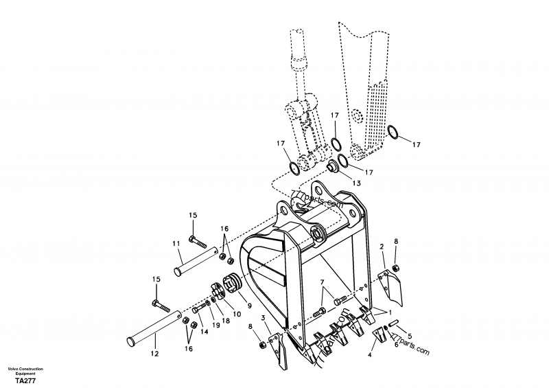 VOE 14540725 Pin - 14540725 - Volvo spare part | 777parts.com